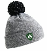 Cader House Bobble Hat Grey & Black