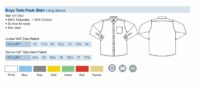 Landau Forte Academy School LS Shirts Mens (Pack x 2)